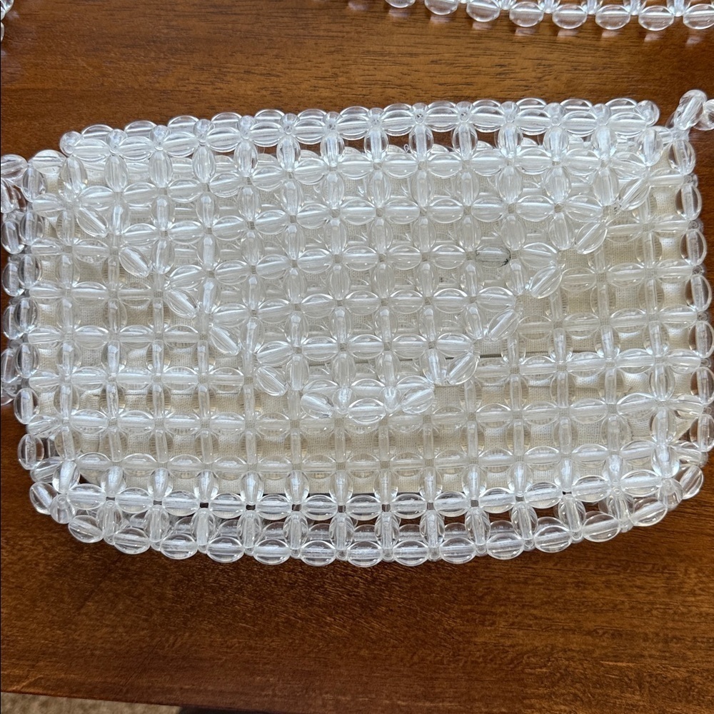 Zara Trafaluc Clear Beaded Purse - Picture 2 of 9